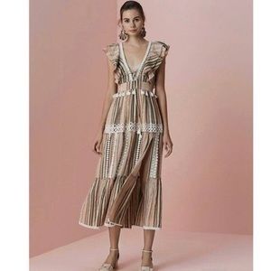 hemant and nandita tassel dress size small